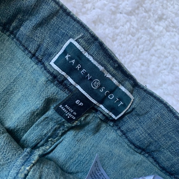 Woven Skort Karen Scott #1043 - Picture 6 of 6